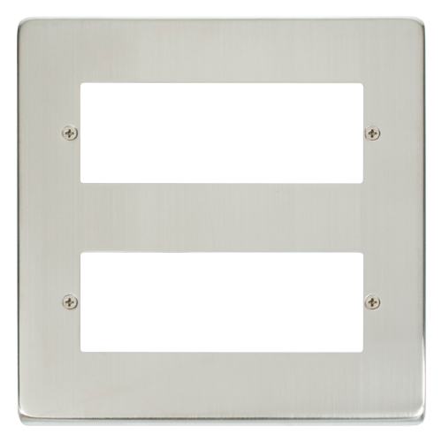 Click Deco Stainless Steel 12 Way Mini-Grid Plate VPSS512