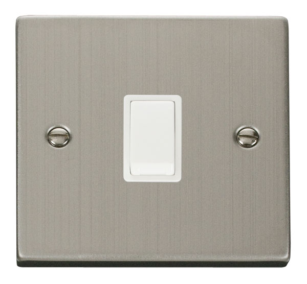 Click Deco Stainless Steel 20A Double Pole Switch VPSS622WH