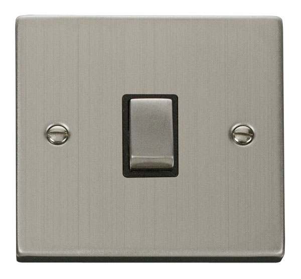 Click Deco Stainless Steel 20A Double Pole Switch VPSS722BK