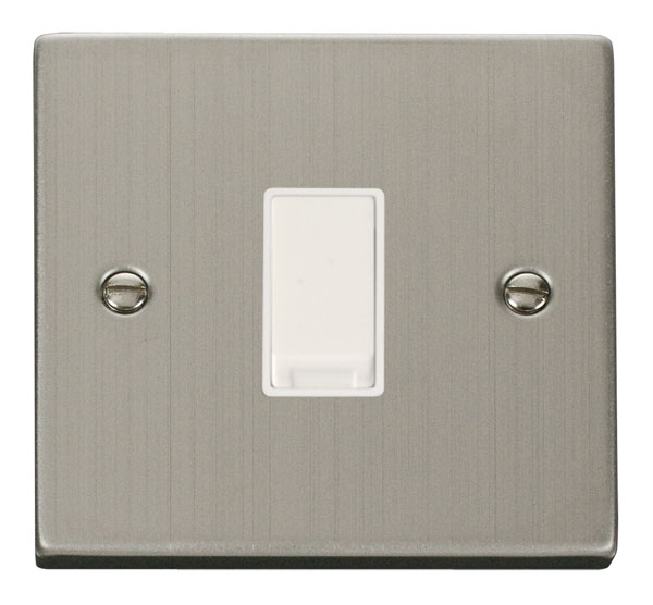 Click Deco Stainless Steel Intermediate Switch VPSS025WH