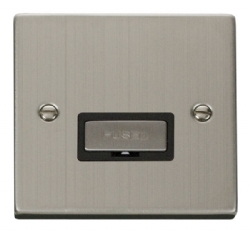 Click Deco Stainless Steel Unswitched Fused Spur VPSS750BK