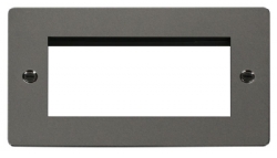 Click Define Black Nickel New Media Quad Aperture Plate FPBN312