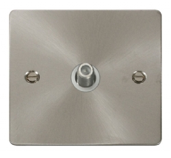 Click Define Brushed Steel Non-Isolated Satellite Point FPBS156WH