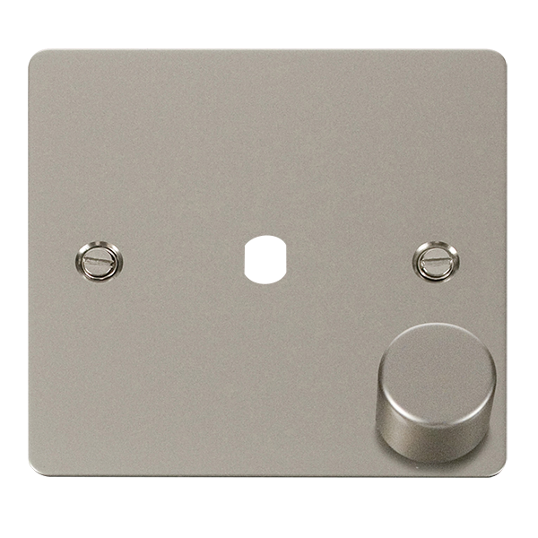 Click Define Pearl Nickel 1 Gang Empty Dimmer Plate FPPN140PL