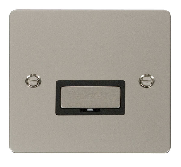 Click Define Pearl Nickel Unswitched Fused Spur FPPN750BK