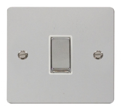 Click Define Polished Chrome 1 Gang 2 Way Switch FPCH411WH