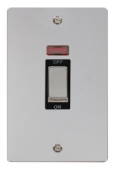 Click Define Polished Chrome 45A DP Switch with Neon FPCH503BK