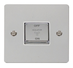 Click Define Polished Chrome Fan Isolator Switch FPCH520WH