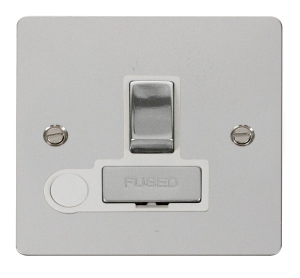 Click Define Polished Chrome Switched Fused Spur with Flex Outlet FPCH551WH