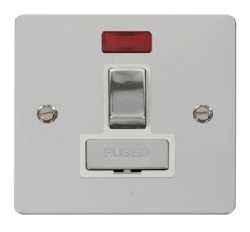Click Define Polished Chrome Switched Fused Spur Neon FPCH752WH