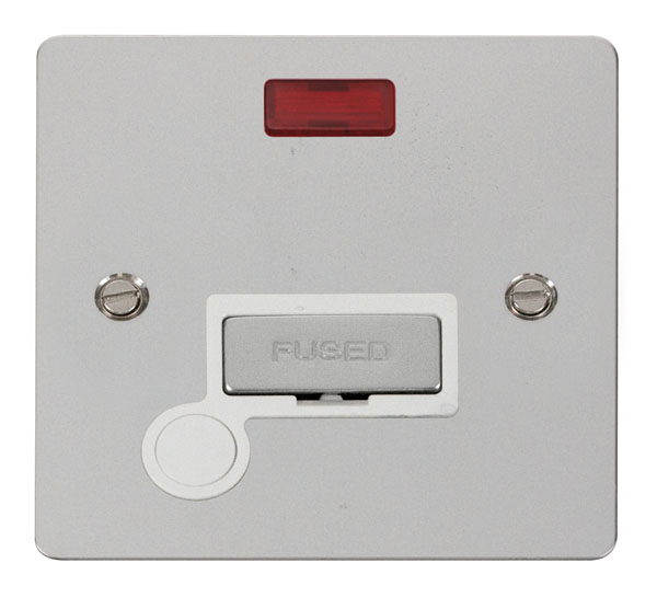 Click Define Polished Chrome Unswitched Fused Spur with Flex Outlet FPCH553WH