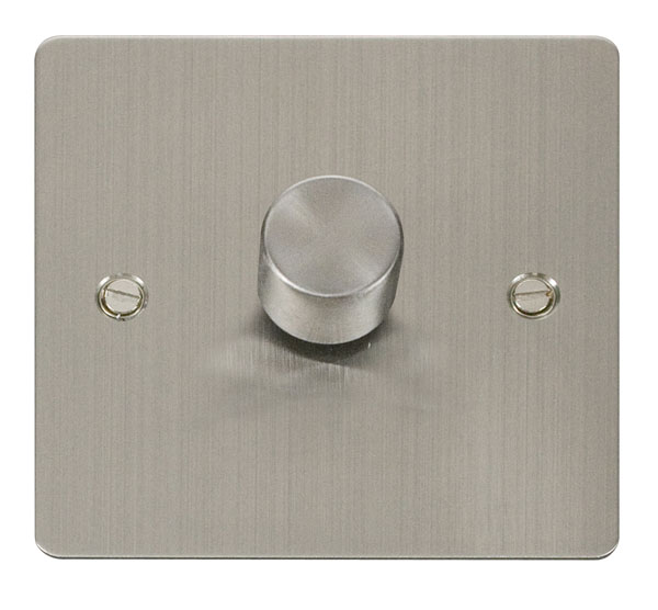 Click Define Stainless Steel 1 Gang 2 Way Dimmer Switch FPSS140