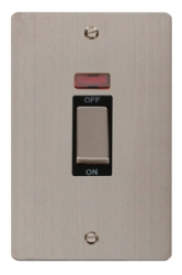 Click Define Stainless Steel 45A DP Switch with Neon FPSS503BK