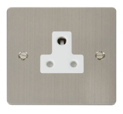 Click Define Stainless Steel 5A Round Pin Socket FPSS038WH