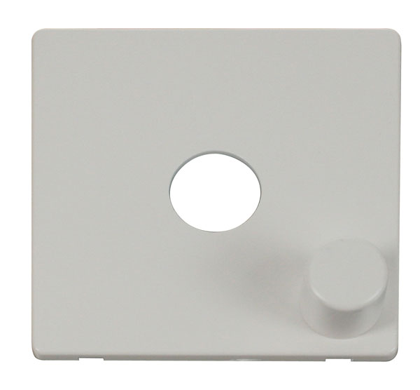 Click Definity 1 Gang Dimmer Switch Cover Plate & Knob SCP241PW