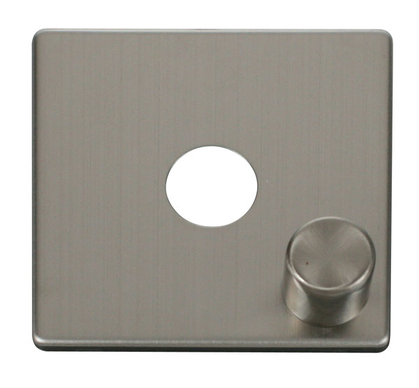 Click Definity 1 Gang Dimmer Switch Cover Plate & Knob SCP241SS