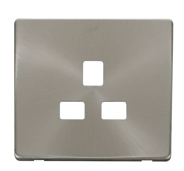 Click Definity 13A 1 Gang Socket Outlet Cover Plate SCP430BS