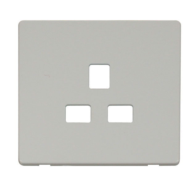 Click Definity 13A 1 Gang Socket Outlet Cover Plate SCP430PW