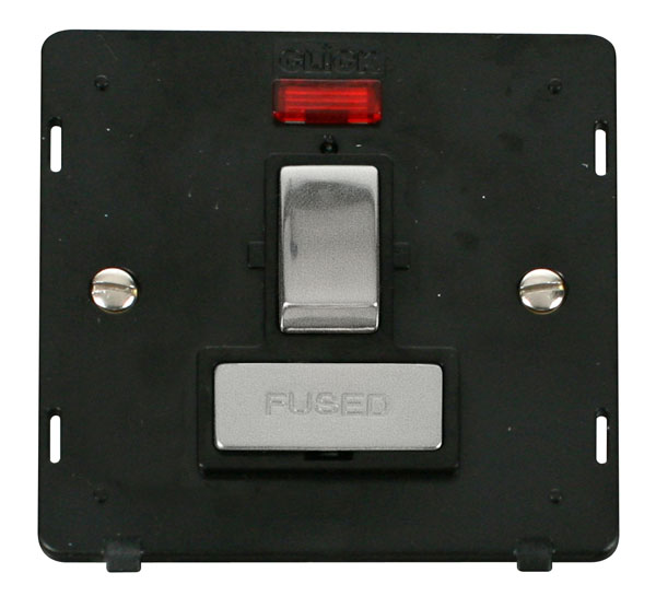 Click Definity 13A Switched Fuse Spur + Neon Insert SIN752BKCH