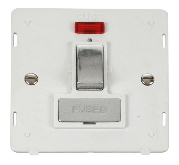 Click Definity 13A Switched Fuse Spur + Neon Insert SIN752PWCH