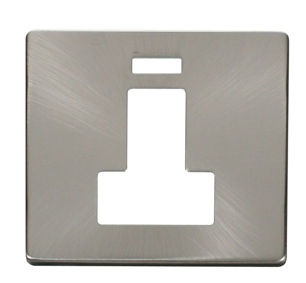 Click Definity 13A Switched Fused Spur Neon Cover Plate SCP252BS