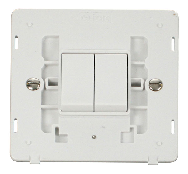 Click Definity 2 Gang 2 Way Switch Insert SIN012PW