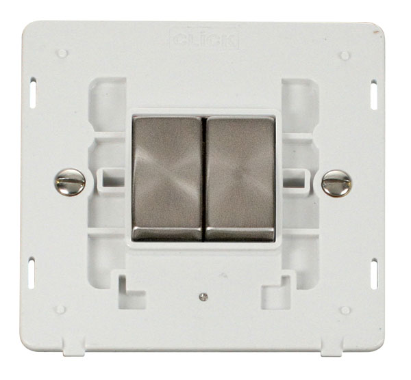 Click Definity 2 Gang 2 Way Switch Insert SIN412PWBS