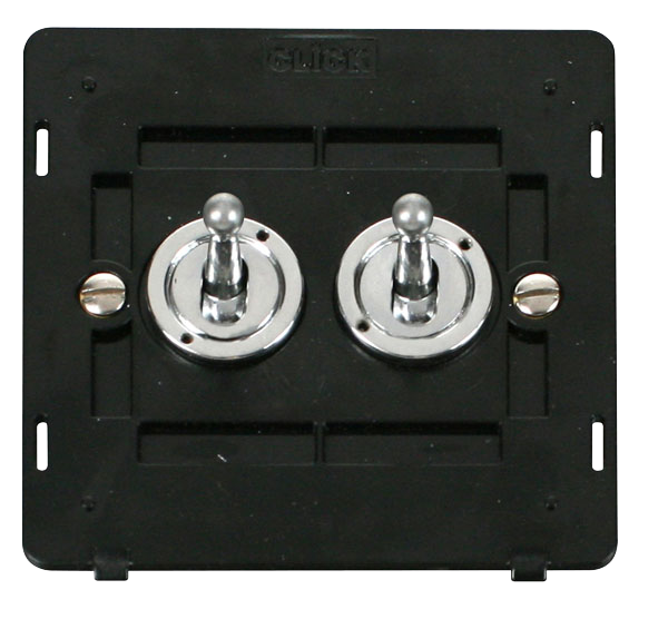 Click Definity 2 Gang 2 Way Toggle Switch Insert SIN422CH