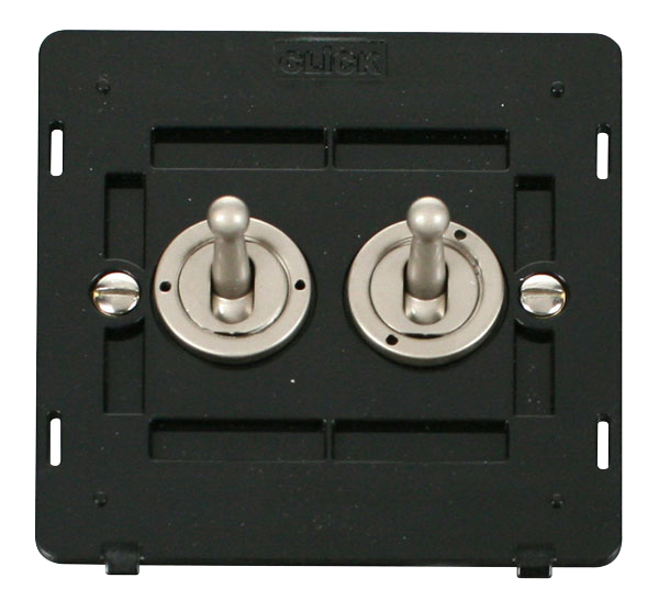 Click Definity 2 Gang 2 Way Toggle Switch Insert SIN422PN