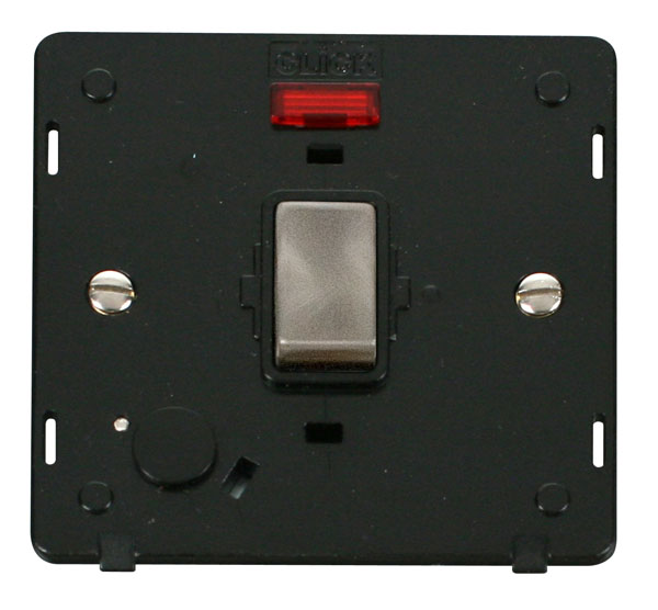 Click Definity 20A DP Switch With F/O Neon Insert SIN523BKBS
