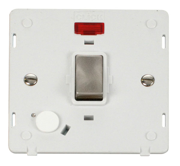Click Definity 20A DP Switch With F/O Neon Insert SIN523PWBS