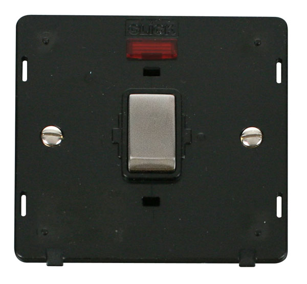 Click Definity 20A DP Switch With Neon Insert SIN723BKSS