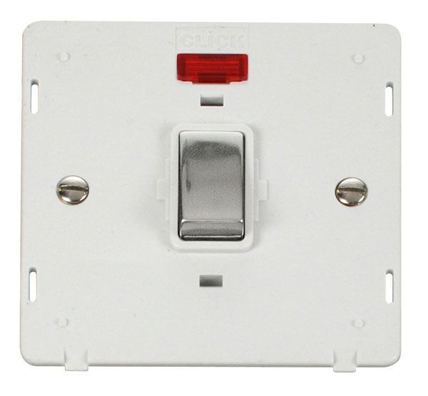 Click Definity 20A DP Switch With Neon Insert SIN723PWCH