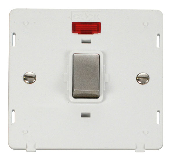 Click Definity 20A DP Switch With Neon Insert SIN723PWSS