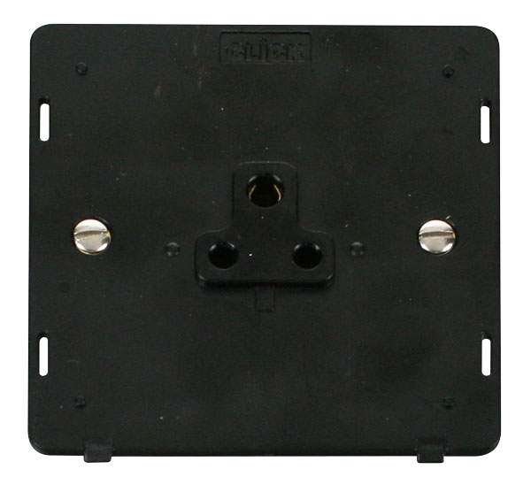 Click Definity 2A Round Pin Socket Outlet Insert SIN039BK