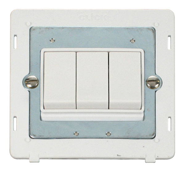 Click Definity 3 Gang 2 Way Switch Insert SIN013PW