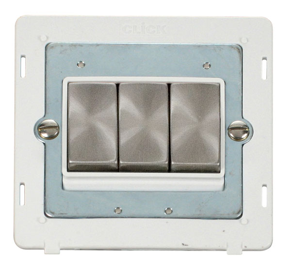 Click Definity 3 Gang 2 Way Switch Insert SIN413PWBS