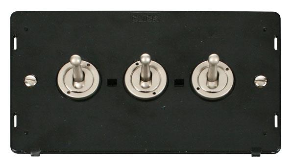 Click Definity 3 Gang 2 Way Toggle Switch Insert SIN423PN