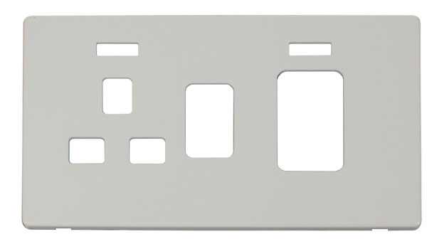 Click Definity 45A Cooker Socket Neon Cover Plate SCP205PW