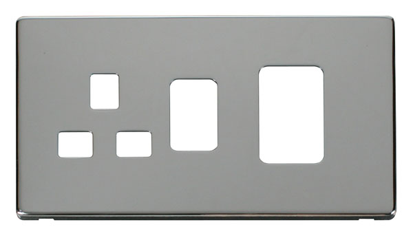 Click Definity 45A Cooker Sw with 13A Skt Cover Plate SCP204CH