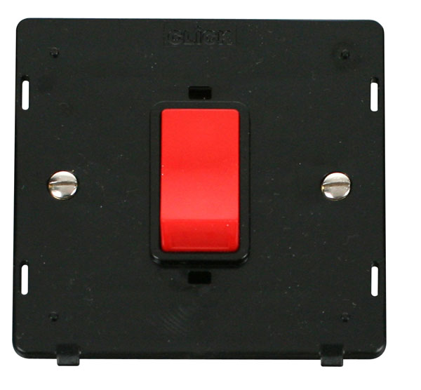 Click Definity 45A DP Switch Single Plate Insert SIN200BK