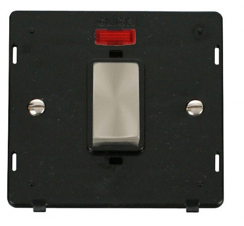 Click Definity 45A DP Switch With Neon Insert SIN501BKBS