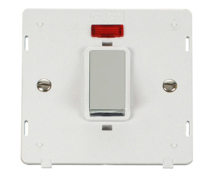 Click Definity 45A DP Switch With Neon Insert SIN501PWCH