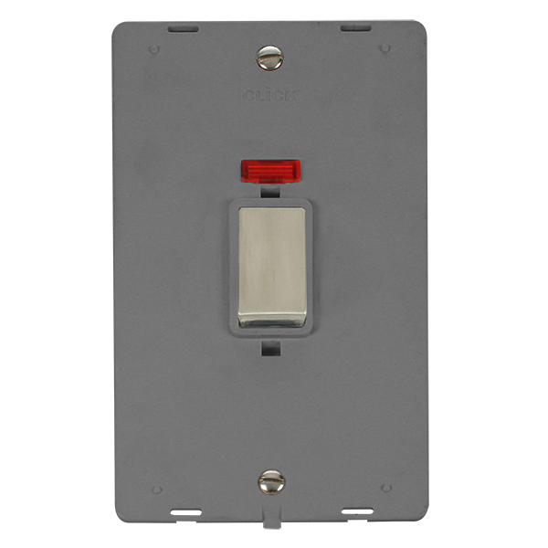 Click Definity 45A Vertical Switch With Neon Insert SIN503GYSS