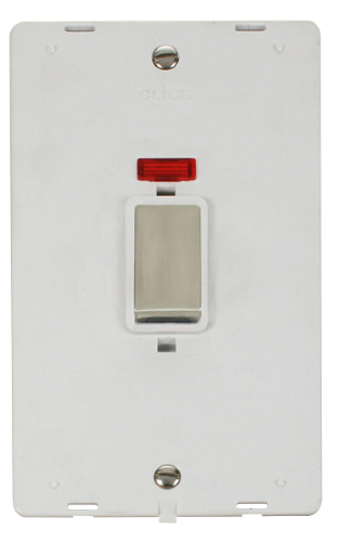 Click Definity 45A Vertical Switch With Neon Insert SIN503PWSS