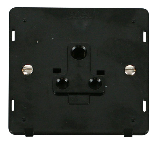 Click Definity 5A Round Pin Socket Outlet Insert SIN038BK