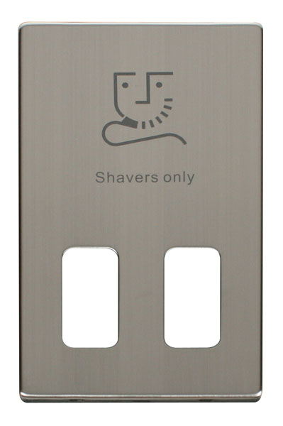 Click Definity Dual Voltage Shaver Socket Cover Plate SCP100SS