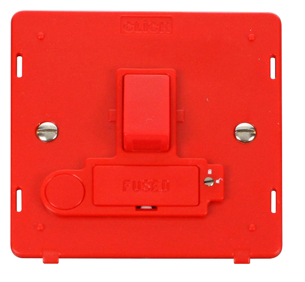 Click Definity Lockable 3A Switched Fuse Spur with Flex Outlet Insert SIN256RD