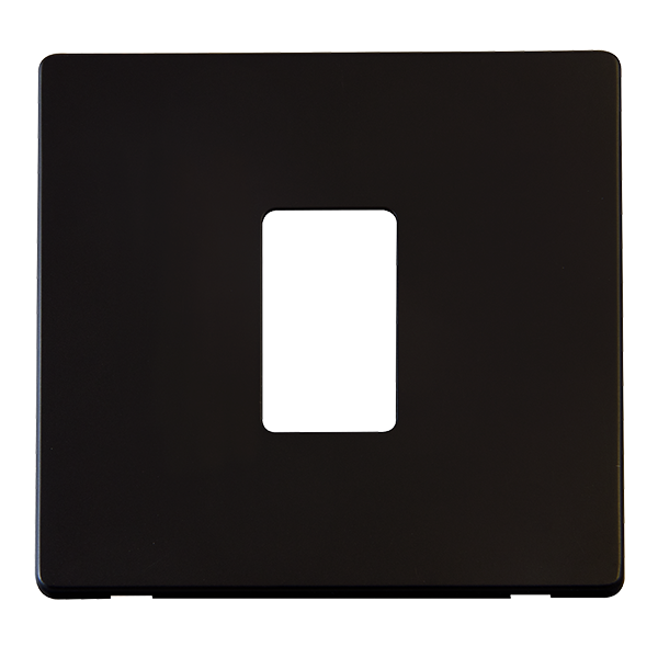 Click Definity Metal Black 1 Gang Single Cover Plate SCP401MB
