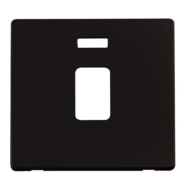 Click Definity Metal Black 20A DP Sw Neon Cover Plate SCP423MB